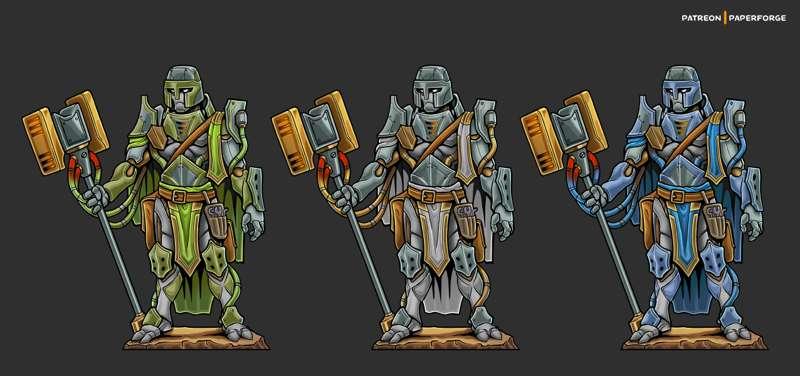 Warforged Artificer Color Variants!