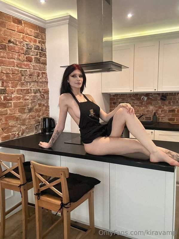 Imagine you come home and there's me on the table, your dinn..