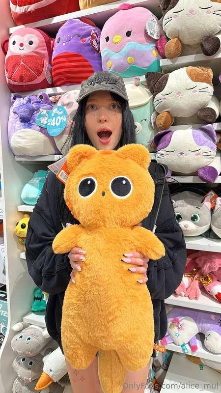 I found a huge giant toy store 🐈🧡He’s so funny, staring with..