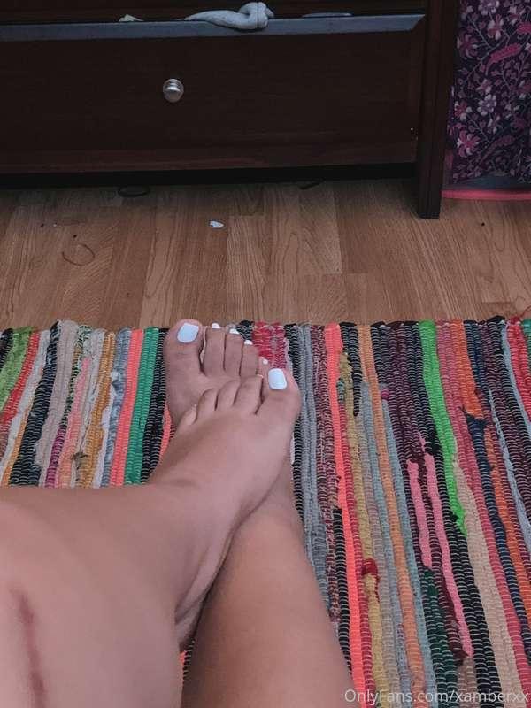 Got a pedicure. Kept it white cause I’m basic 😂🤗