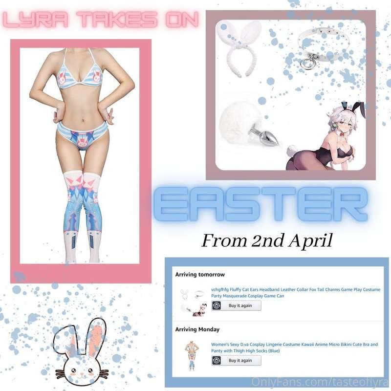Heads up! I've ordered my easter themed items today which I'..