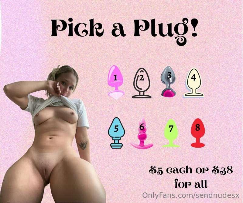 ***PICK A PLUG & PLAY🍑***

*- TIP $5 and pick your number! 
..