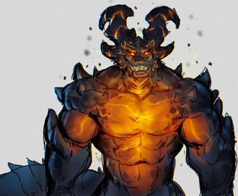 Magma Blood Dragon (Character Concept)