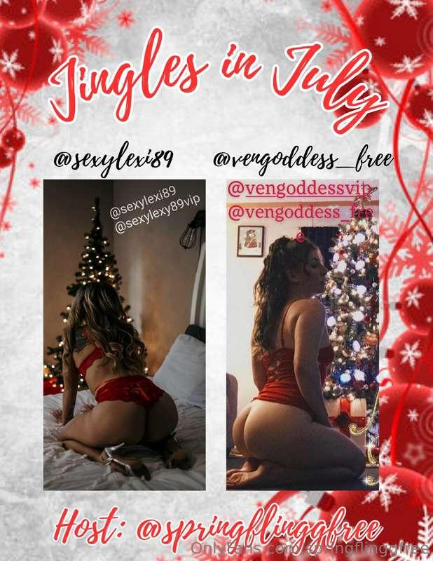 # Jingles in July 🎄  🅰️@sexylexi89 🅱️@vengoddess_free  @spri..