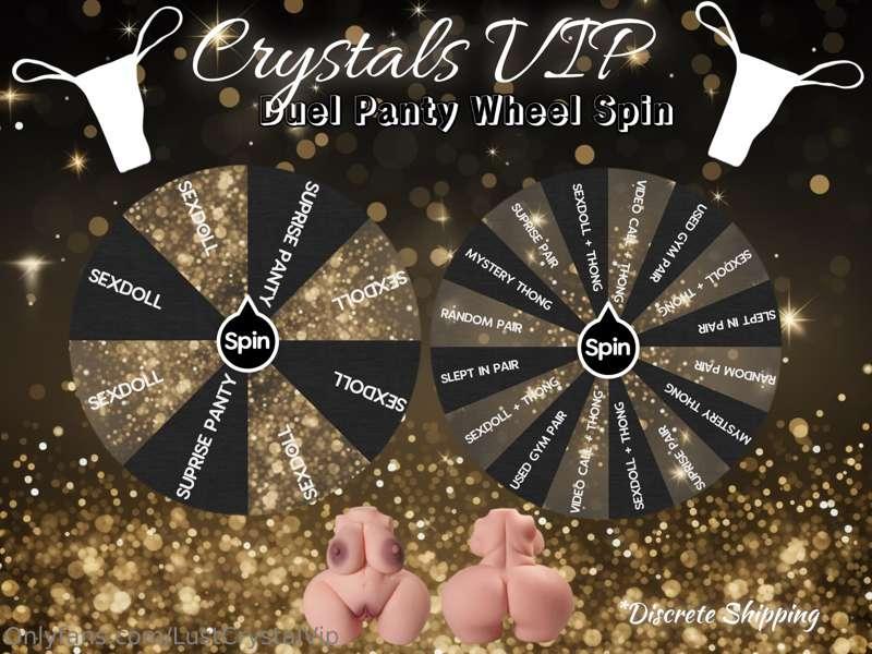 🥂 DUEL WHEEL SPIN 🥂… PANTY EDITION✨ EVERY SPIN COMES W/ A SP..