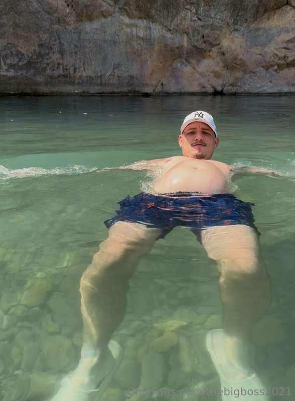 My belly is so big that it floats. 