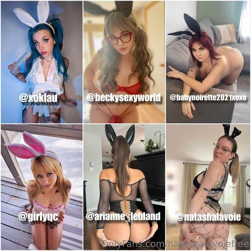 6 nouveaux vidéos de la part de mes copines et moi pour fête..