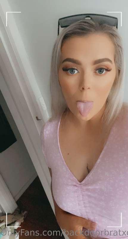 Aim for the tongue 😜