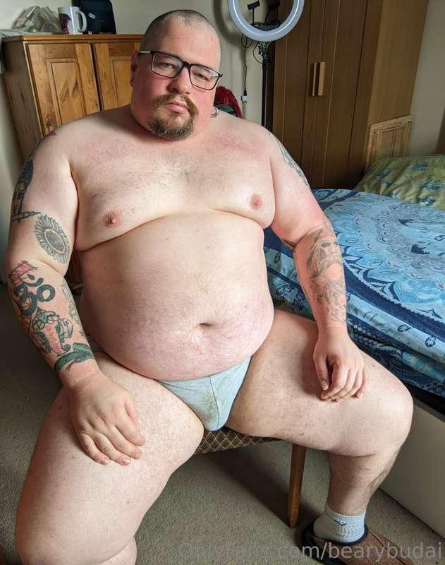 Gone full dad mode in my briefs and slippers.