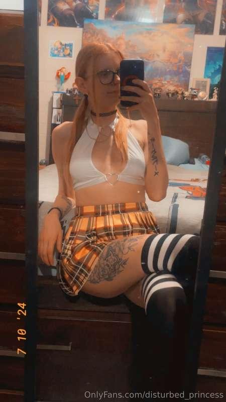 Sexy new skirt and new knee high socks. Ill take some more s..