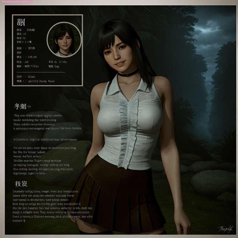 Miu Hinasaki of Fatal Frame Sexy Poses [Gen 2.5]