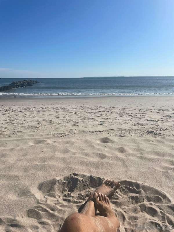 At the beach today. Replying to messages tomorrow! 🐚