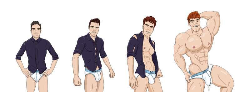 Patreon Preview: redhead twunk makeover