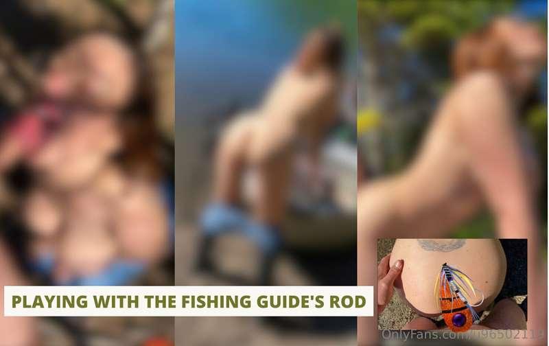 🎣 ***PLAYING WITH THE FISHING GUIDE'S ROD*** 🎣
(caption stol..