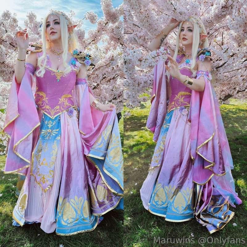 Pink ZeldaCosplay + lingerie lewds for my April Patreon supp..