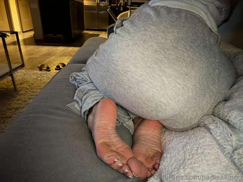 rub them wherever you want while we watch a movie
