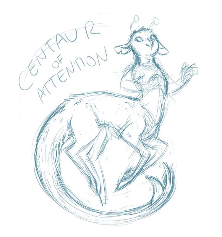 Centaur Of Attention (Animorphs sketches)