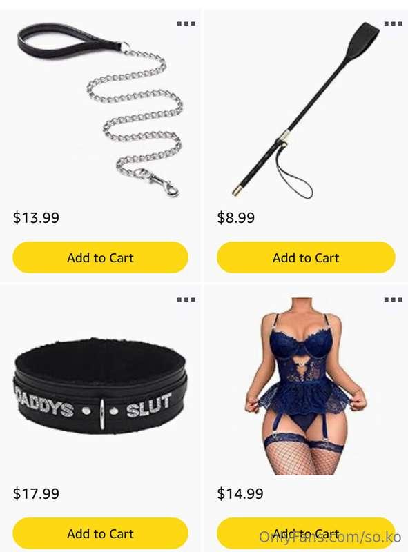 Daddyyyy🥹 Can you buy me the leash & collar & whip off my wi..