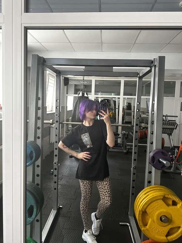 I went to the workout without panties...just in just my tigh..
