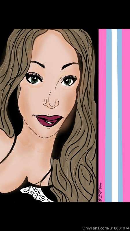 A friend did some art of me today and this is the first time..