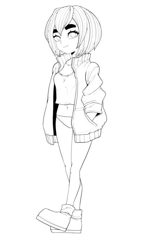 Ellie_Lineart