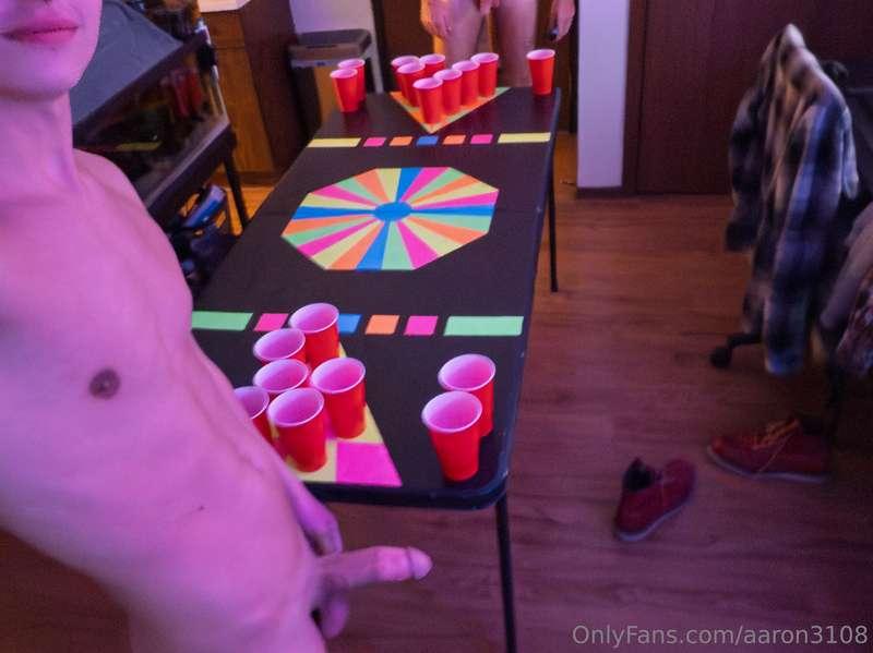 we both lost strip pong but we're still playing 😅