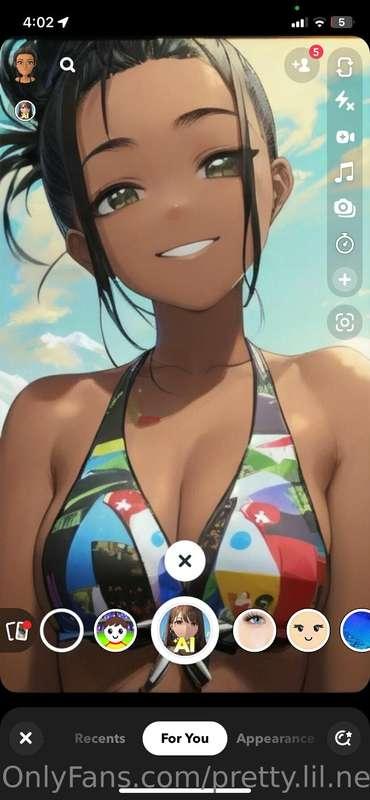 Snapchat makes me the cutest anime babe 🥰🥰🥰🥰  I might do a w..