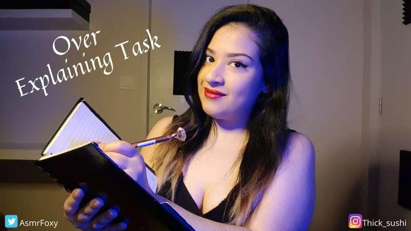 ASMR Over Explaining & Repeating Simple Task 💤
