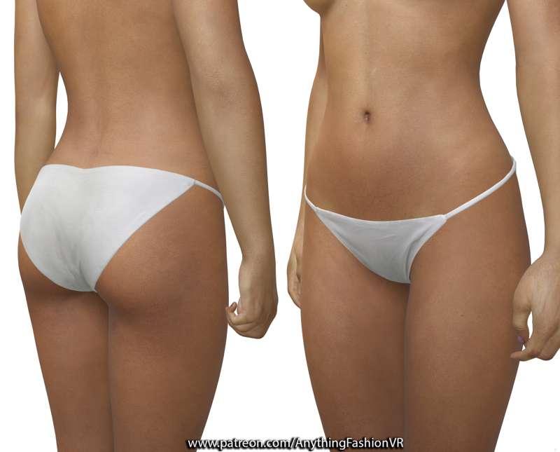 Realistic grey panties