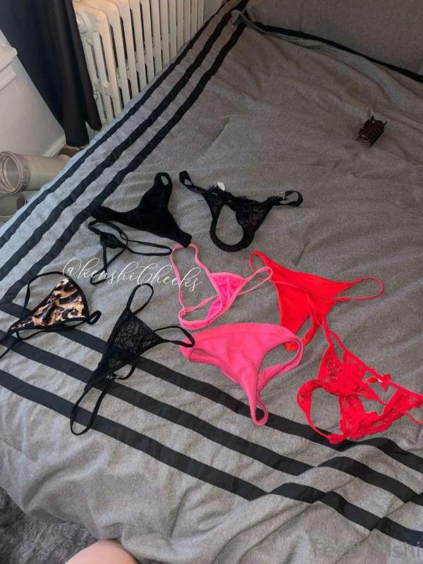 New panties I’m selling! $100 per pair 

All worn for a week..