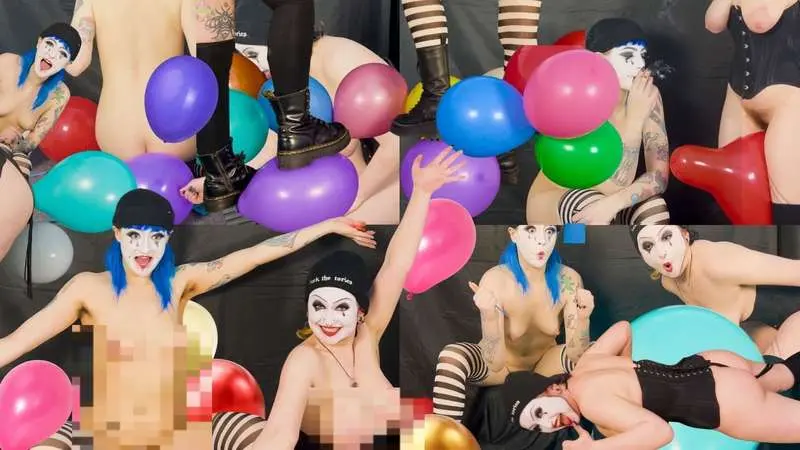 🎥 𝗛𝗔𝗜𝗥𝗬 𝗡𝗨𝗗𝗘 𝗠𝗜𝗠𝗘𝗦 𝗣𝗢𝗣 𝗕𝗔𝗟𝗟𝗢𝗢𝗡𝗦!🎈💥

Get ready to get super silly and sexy because hairy nude mimes Bean &amp; Blaire have filled a room with balloons and they’re ready to POP!

This video features lots of blowing, bouncing, humping, riding, stomping, crushing and of course, POPPING balloons with fingers, cigarettes, butts and clussies! 😈💦

xo Belle

#fyp #clown #clowngirl #british #petite #balloons #blowtopop #looner #hairy #scottish #corset #circus #funny #weird #boots #balloonpop