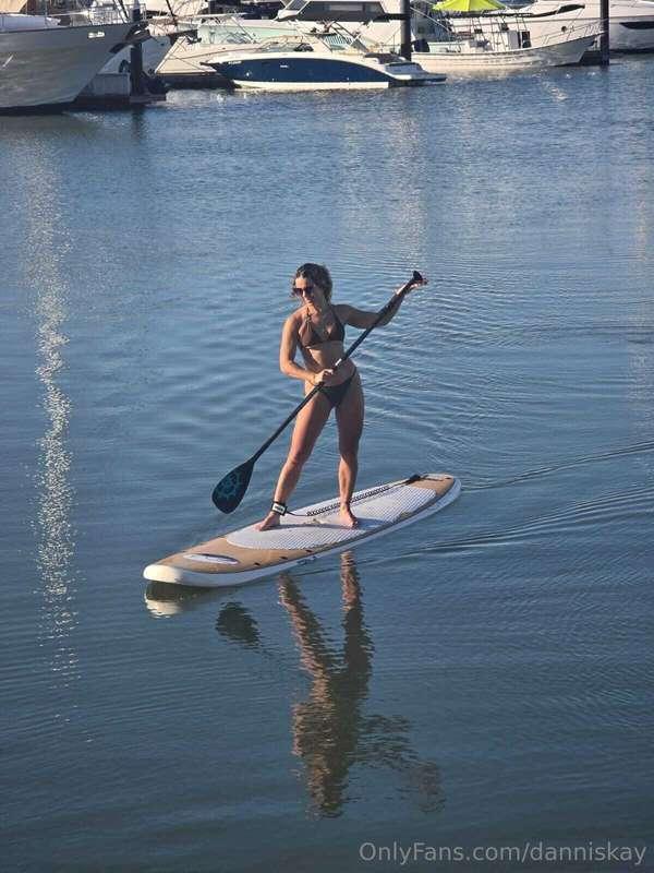 One of my favorite water activities - paddle boarding with t..