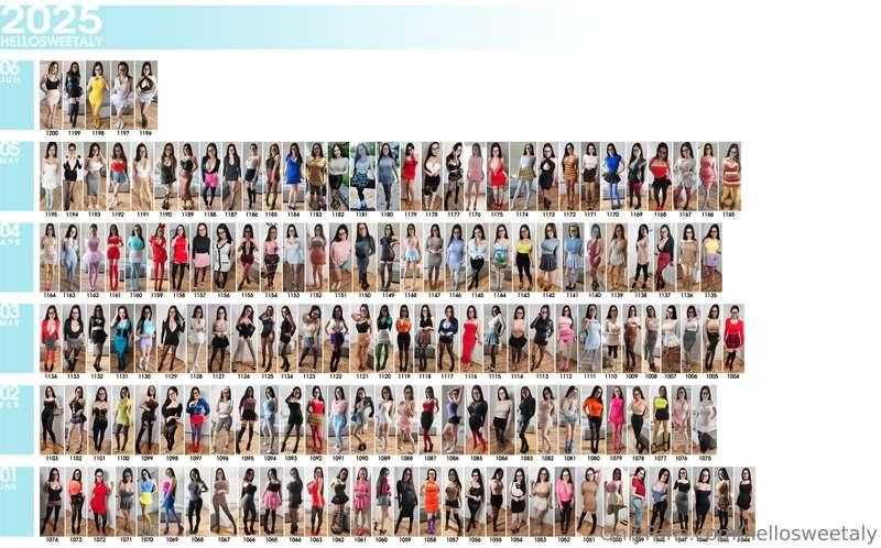 1200 outfits and counting, and each one is a set.