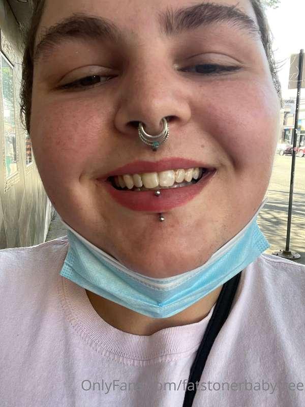 cute new lip piercing 🥰