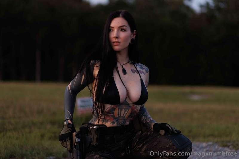 Dripping, naughty, and fully armed 😏💦 @joshlemanphotography