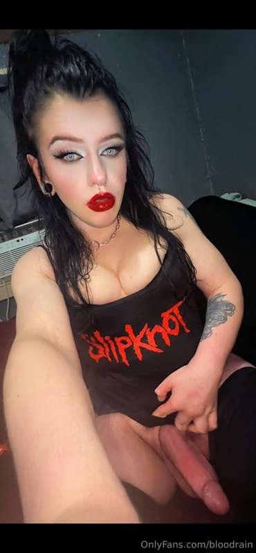 Cock rings make my pretty throbbing girl cock swell SO huge ..