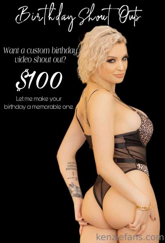 Treat yourself to the best birthday by receiving a custom bi..