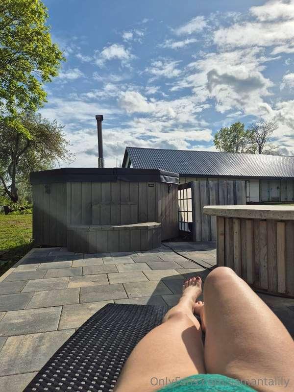 I stretched out on the lounge chair 😍There are days when I d..