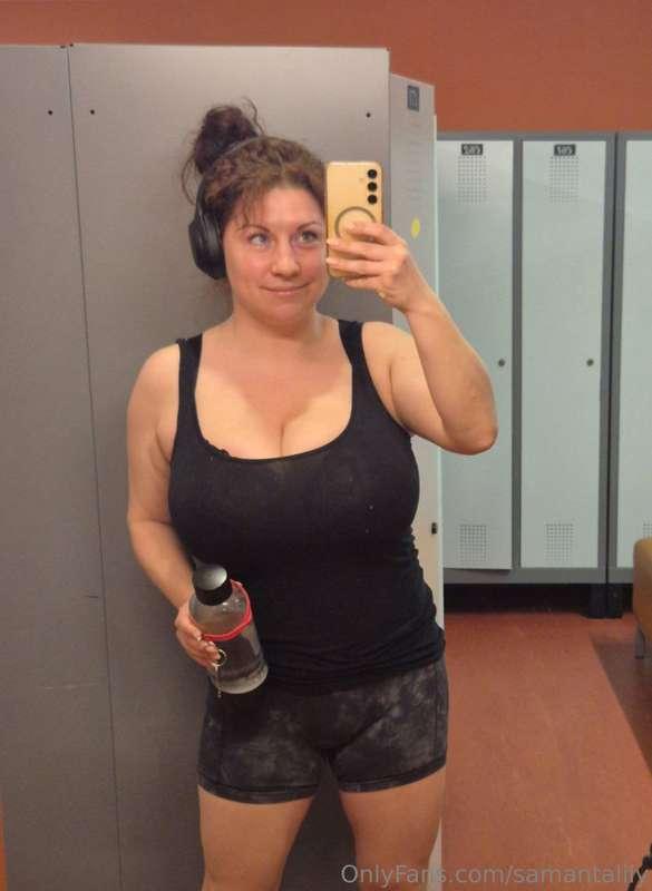 Working out with curves like mine? Let's just say it turns h..