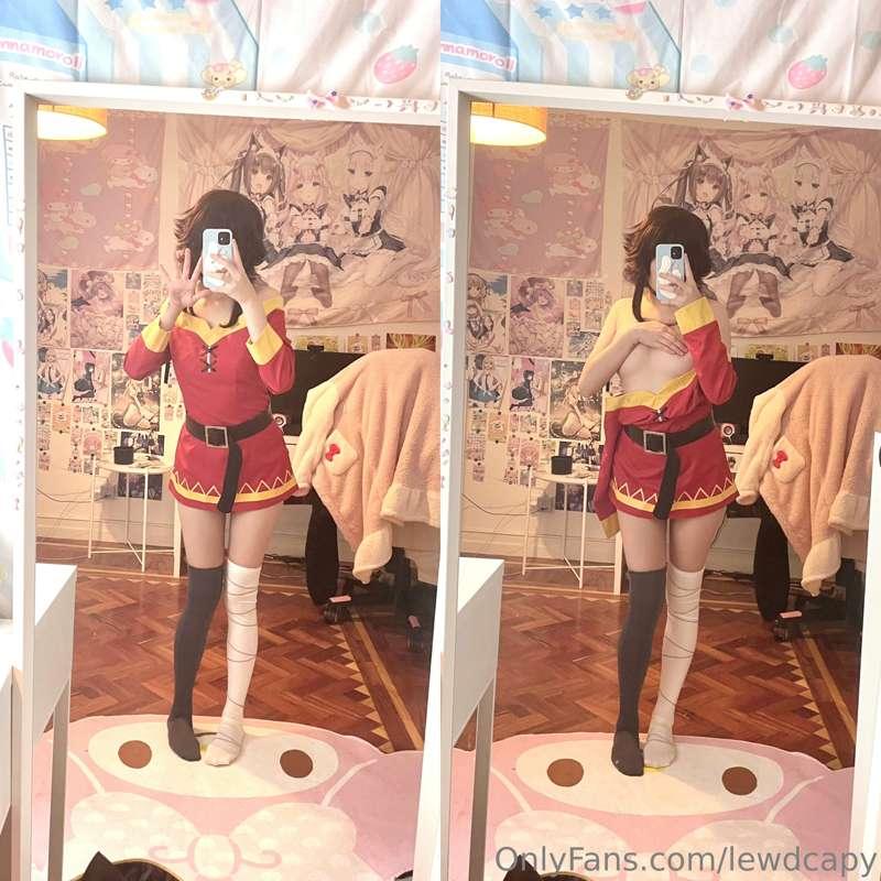 Megumin Photoset + solo video is posted on my VIP OF @viplew..