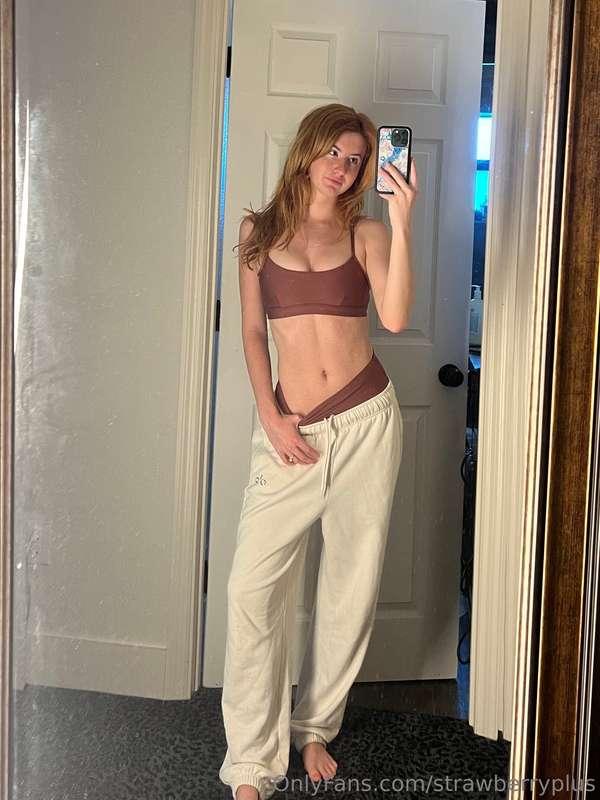 Before and after hot yoga class, stretching with a bunch of ..