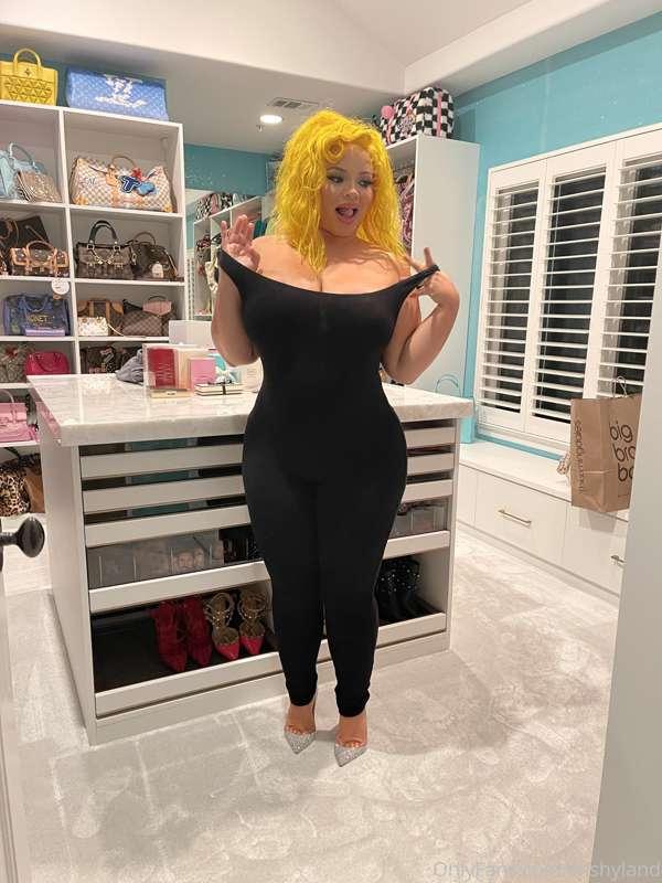 playing dress up NAKED in my closet lol. trying on heels and..