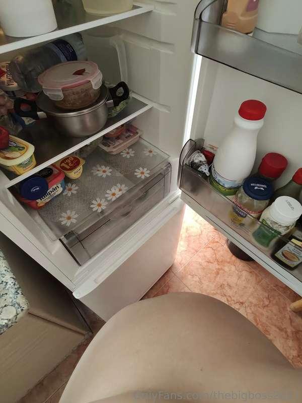 The little pig is going to finish off the fridge. Now it's y..