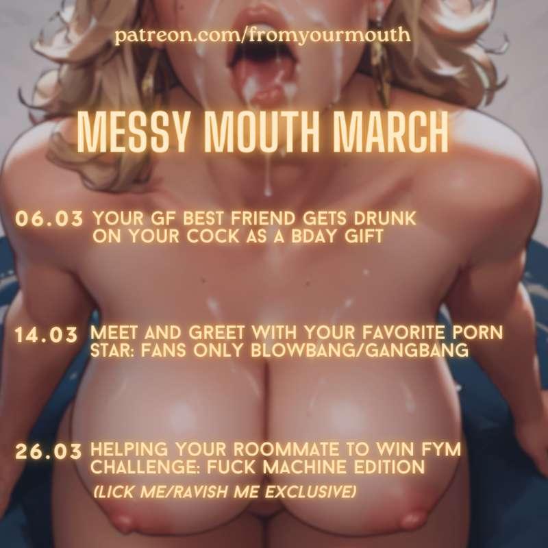 Ready to get messy with me next month? 💦