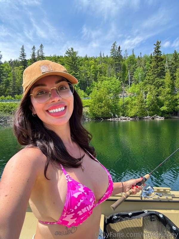 Just a girl and her fishing pole 🎣