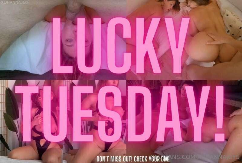 Heeey! It`s  LUCKY TUESDAY😍

Check your DM and don`t miss VI..