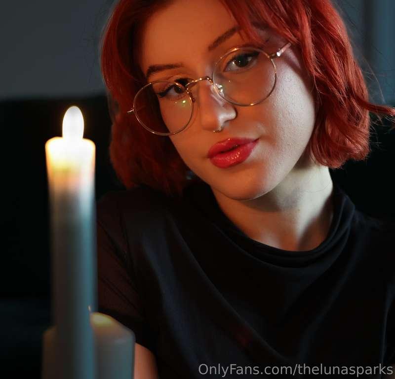 Just me, a candle flickering, and waiting for you to whisper..
