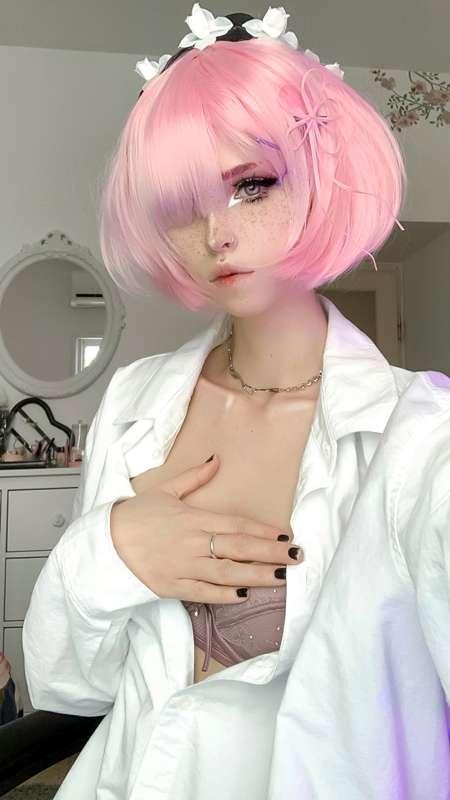 Ram in Subaru's blouse set 