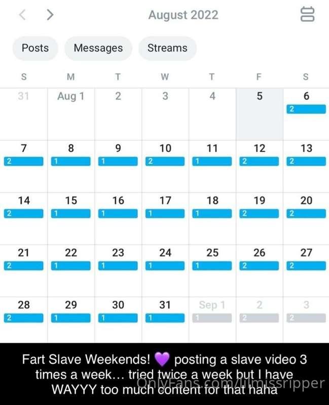 Daily solo farts and Fart Slave Weekends for my fans in my m..