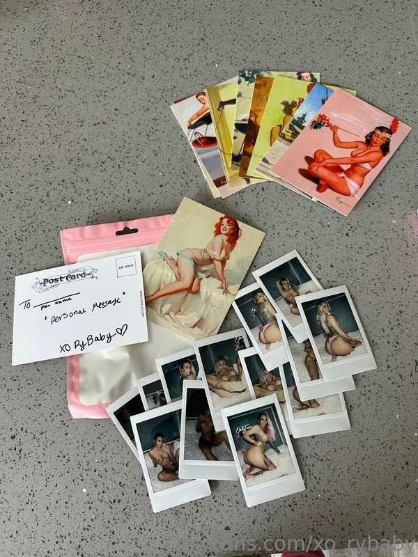 I HAVE 4 PERSONALIZED Polaroid & Postcard Mailer Packs Left!..